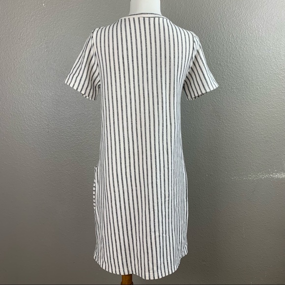 Lazy Sundays striped French terry tee dress - Picture 7 of 14